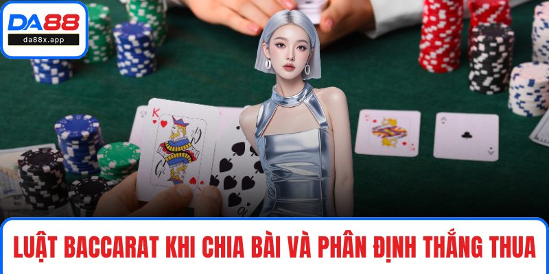 Luật Baccarat khi chia bài và phân định thắng thua